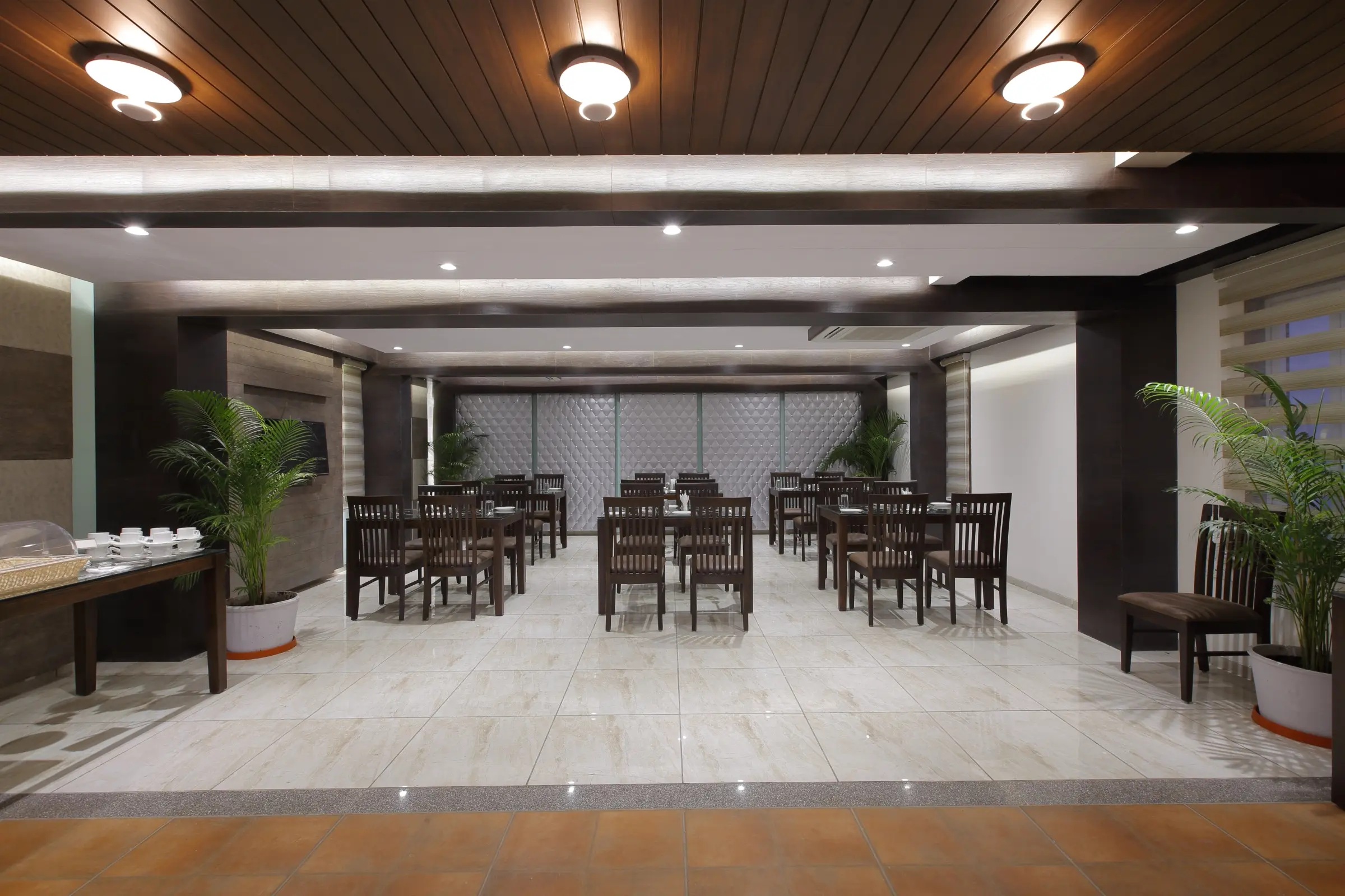 Hotel restaurant dining area